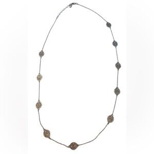 Ann Taylor Elegant Silver Toned Necklace